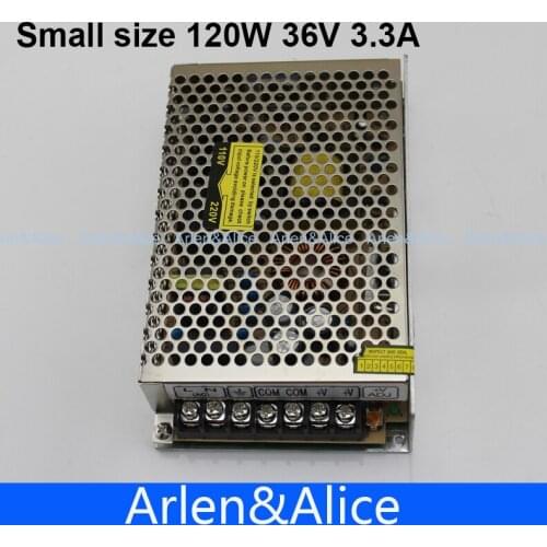 120W 36V 3.3A Small Volume Single Output Switching power supply for LED Strip light power suply