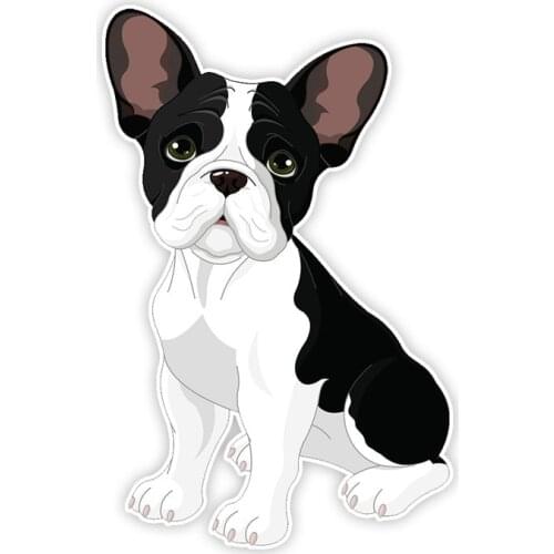 Car Sticker French Bulldog Accessories Vinyl PVC Motorcycle Waterproof Car Window Decal 17cm*11cm