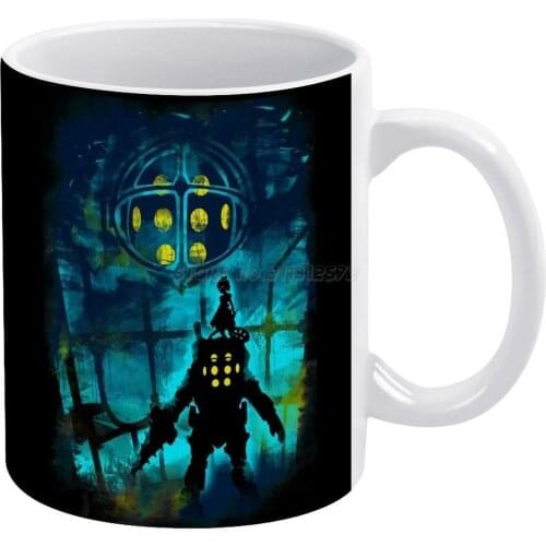 Daddy White Mug Coffee Mug 330ml Ceramic Home Milk Tea Cups and Mugs Travel Gift for Friends Daddy Games Biology Shock Water Sca