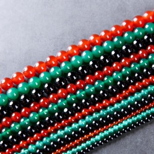 Wholesale Natural Stone Beads Red Craked Agates Round Loose Beads For Jewelry Making For Bracelet & Necklaces Luckily 45 Styles