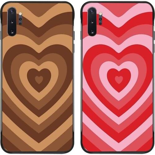 Latte Love Coffee Heart Phone Case For Samsung Galaxy Note20 ultra 7 8 9 10 Plus lite M21 M30S M51 M31 J8 2018