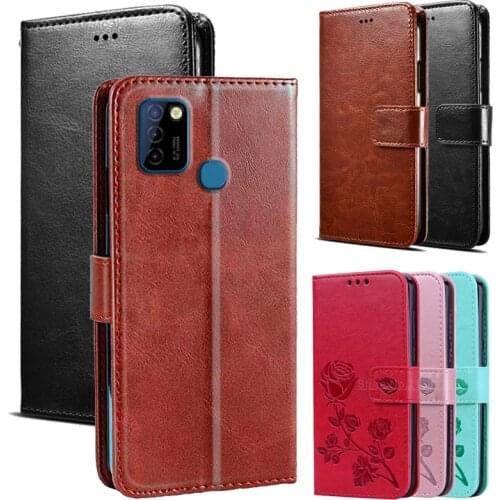 For Infinix Hot 10 Lite Phone Case PU Leather Telefone Flip Cover Protector For Infinix Hot 10 Lite Funda Wallet Shell Book Capa