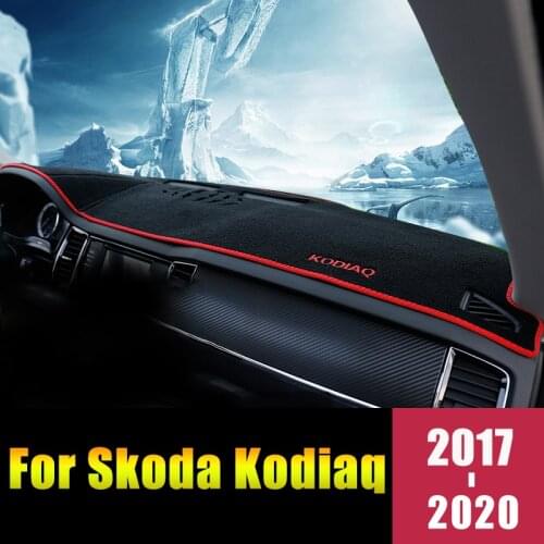 For Skoda Kodiaq 2017 2018 2019 2020 Anti-Slip Mat Dashboard Cover Pad Sunshade Dashmat Protect Carpet Anti-UV Accessories