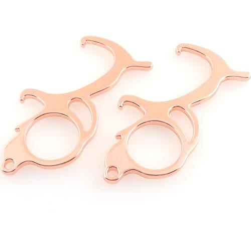 Door Opener Hook Hand Free Key Button Pusher Bottle Opener Opener Door Handle Antimicrobial Contactless Touchlless Tool