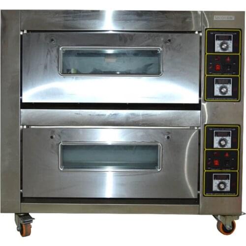220v Electric oven Commercial baking oven baking oven double layers double plates baking bread cake bread Pizza machine 6800w