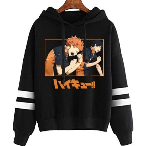 Haikyuu Hoodie Kuroo Fly High Karasuno Hoodies Anime Printed Casual Streetswear Pullover Anime Tops Unisex