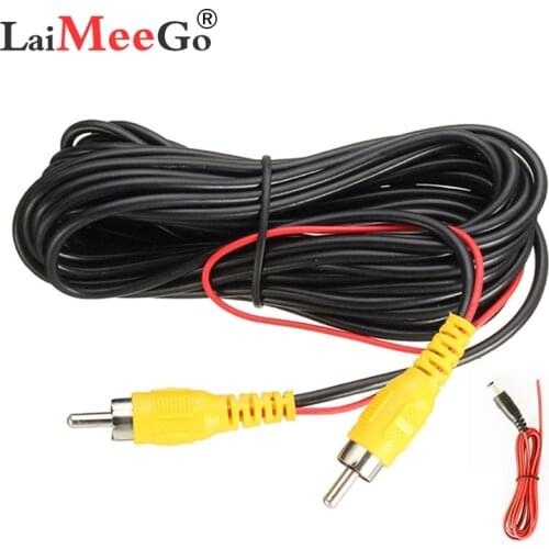 6 Meter RCA Video Signal Cable Car Reverse Rear View Parking Camera Video Cable with Detection Wire For All Car Accessories Wire