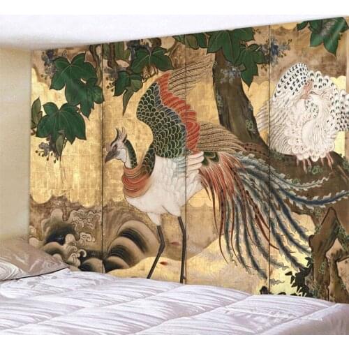 Classical Oil Painting Mandala Pattern Tapestry Wall Hanging Tapestries Bedroom Bedspread Throw Retro Beautifu Wall Decoration