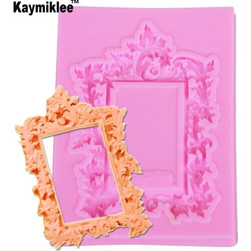 M993 Frame Cake Border Silicone Molds Cupcake Fondant Cake Decorating Tools Candy Clay Chocolate Gumpaste Moulds