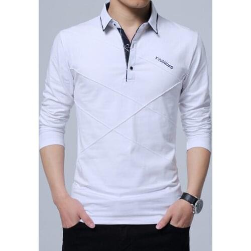 T Shirt Men Casual T-shirt Fashion Long Sleeve Solid Shirts Camisa Masculina Stripe Tshirt Homme Brand Clothing Plus size 5XL