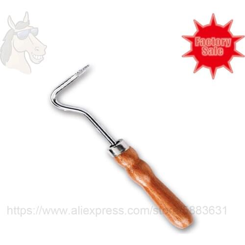 19 1022 Hoof pick Rubber soft grip with iron hook only big size 14.5*5cm horse grooming hoof care factory direct sale