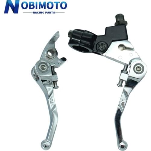 New Aluminum Alloy Folding Clutch & Brake Lever Brake handle Fit CRF IRBIS Apollo Xmotos KAYO BSE Pit Dirt Bike Parts 2WG-107