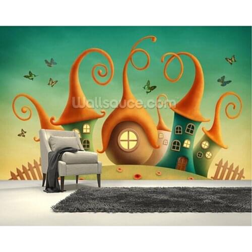 Custom papel de parede infantil.Fantasy House,3D wallpaper murals for childrens room living room sofa background wall wallpaper