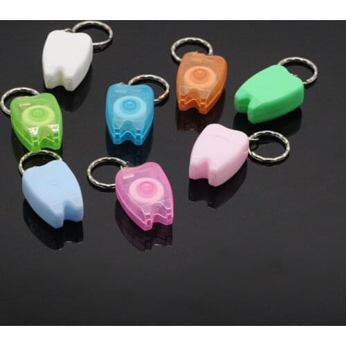 Portable Teeth Keychain Teeth Cleaning Oral Care Dental Floss Dentist Gift