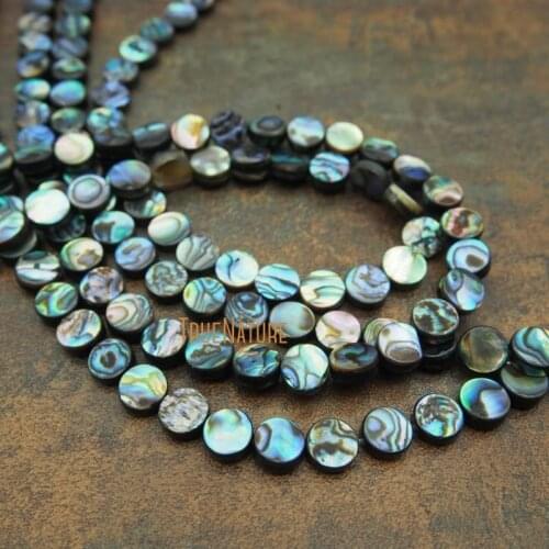 Latest Beads Design Abalone Disk Spacers Round Column Beads Jewelry For DIY Making In 4-12 mm BE5541