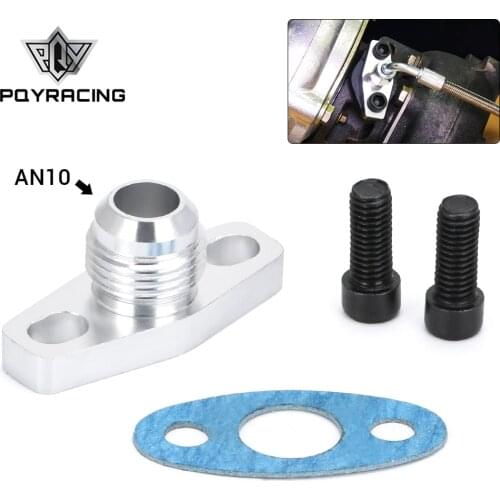 PQY - Turbo Oil Return/Drain Flange Adapter AN10 FOR TURBO GT28 GT30 GT35 T25 PQY-OFG34