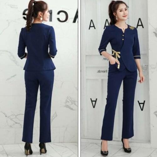 Cosmetologists Work Clothes, Stewardess' Uniform, Spa Health Clubs Work Clothes