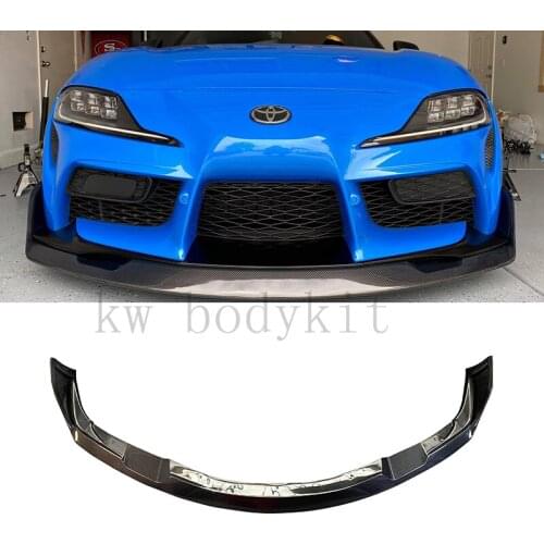 Carbon Fiber Front Bumper Lip Splitter For Toyota Supra A90 A91 MK5 2019 2020 2021