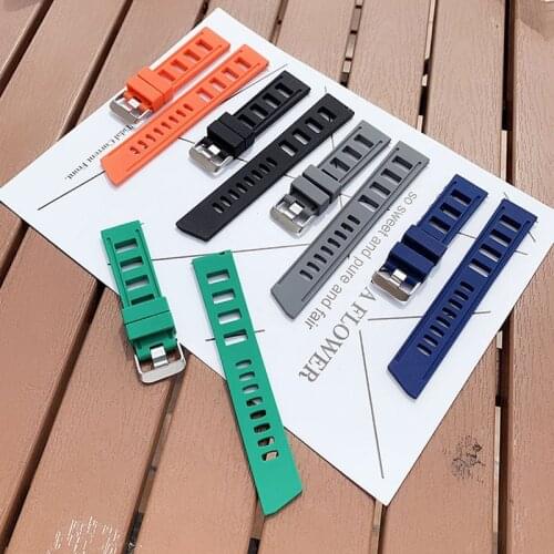 Watch Strap for Huawei GT2 Glory Seiko Spaceman Watch Band Sports Waterproof Silicone Rubber Male 20/22mm Watch Bracelet