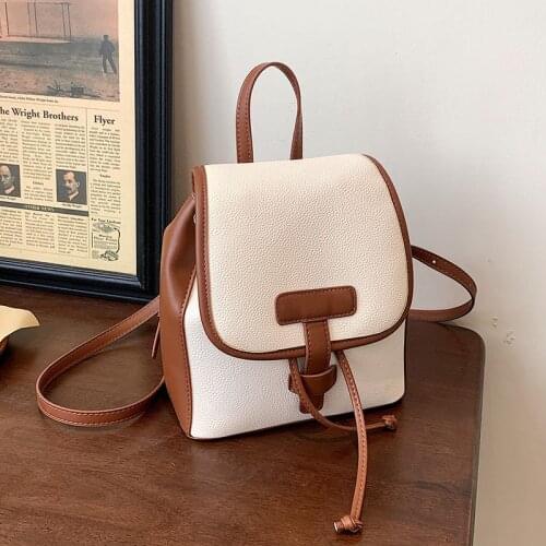 Fashion Women Pu Leather Backpacks High Quality Ladies Small Shoulder Travel Bag Designer Female School Bags for Teenager Girls