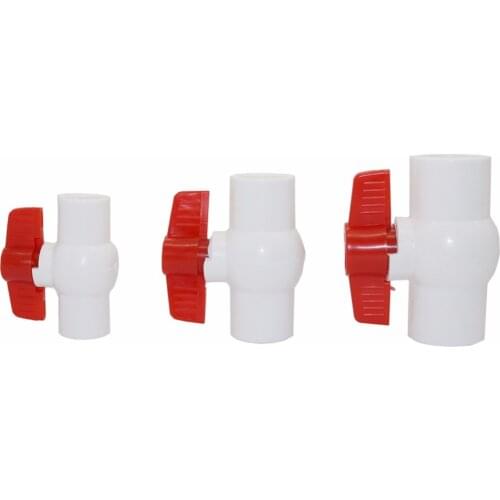 1pc 20mm 25mm 32mm PVC Ball Valve Waterstop Switch Connectors Home Garden Agriculture Farm Irrigation System Tools