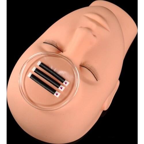 Silicone Eyelash Extension Stand Pallet Pad Reuseable Rectangle Round Eye Lash Tray Holder Tool