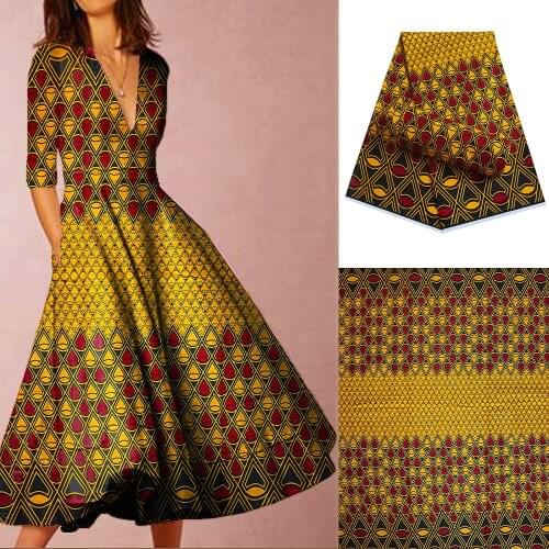 Top Soft Cotton Veritable Wax Ankara Prints Fabric Sewing Dress Craft Material Africa Loincloth Tissu Patchwork Accessory
