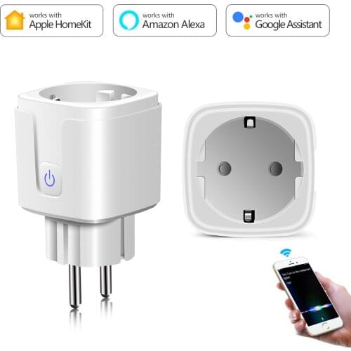 Smart Homekit WIFI Plug Adapter 15A Siri Voice Control Wireless Socket Outlet Work With Apple IOS Homekit APP Smart Home House