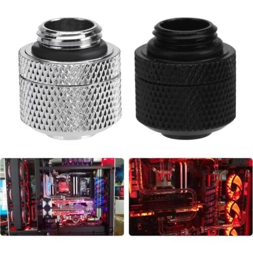 G1/4 Water Cooling External Fitting Thread Pagoda Soft Tube Connector for 9.5X12.7mm PC Computer Water Cooling System
