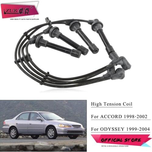 ZUK High Qualtity Ignition High Tension Coil Cord Cable Wire For HONDA ACCORD 1998 1999 2000 2001 2002 2.0L 2.3L For ODYSSEY