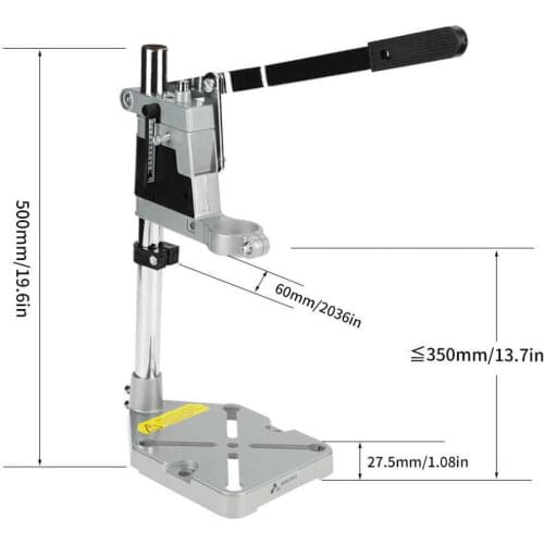 Clamp Drill Press Stand Workbench Repair Tool for Drilling Aluminum Base RH