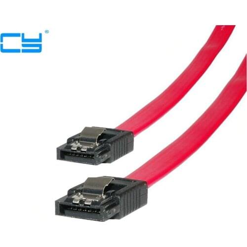1m/3ft 26AWG SATA III 6.0 Gbps 7pin Female to Female Data Cable with Locking Latch for HDD/SSD/DVD