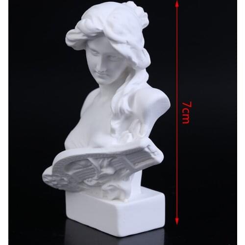 1Pc 7CM New Mini Dollhouse Miniature Resin Sculpture Bust Sculpture Dollhouse Ornaments