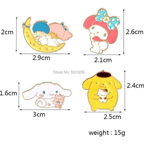 20/Lot 4 Styles Brooch Figures Pin For Lapel Action Figure Toy