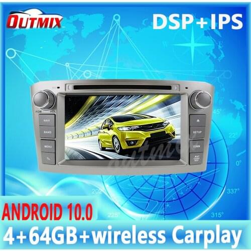 2 din stereo receiver Car radio Headunit Audio For Toyota Avensis 2002-2008 Android10.0 car navigator Multimedia Player Free map