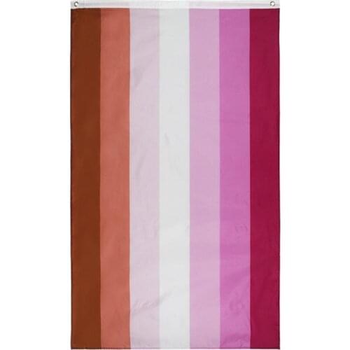90 X 150cm LGBT Bisexual Rainbow Flag Banner Of Peace Banner Flag Home Furnishing Decorative Polyester