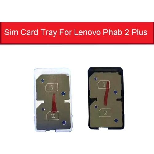 SIM Card Tray Socket Holder For Lenovo Phab 2 Plus TB3-850 850M 850F Yt3-850fM Sim SD Memory Card Slot Reader Replacement