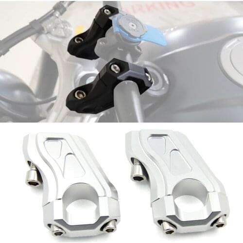 CNC Motorcycle Handlebar Riser Handle Bar Clamp ExtendV Adapter Accessories For BMW R NINE T 2014 2015 2016 2017 R NINET R 9T