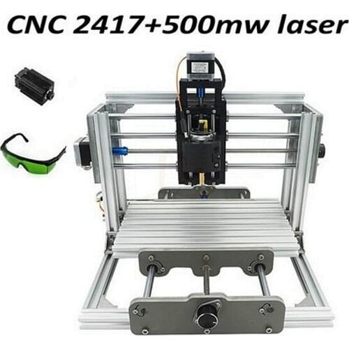CNC2417 Laser Engraving Machine GRBL Control 3 Axis DIY Mini Wood Router Kit USB Desktop Metal Engraver PCB Milling Machine
