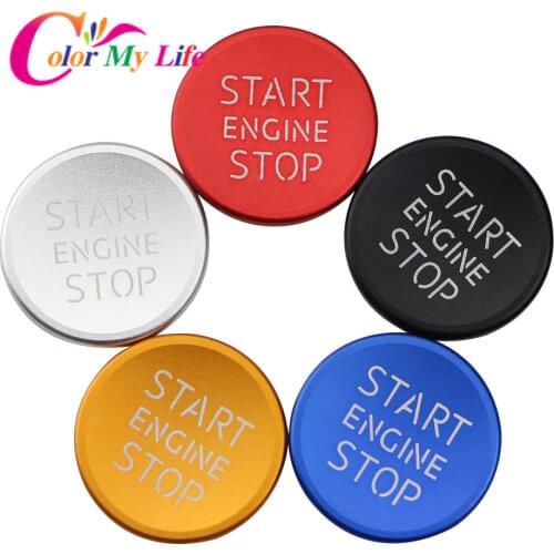 Car Start Stop Engine Ignition Key Button Cover Trim Sticker for Audi A1 A3 A4 A5 A6 A7 A8 Q2 Q3 Q5 Q7 2018-2020 Accessories