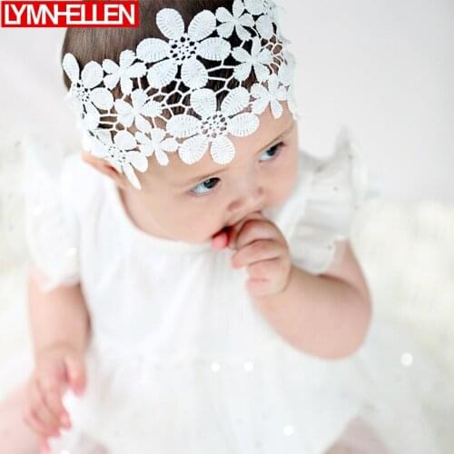 2019The New 3 PCS Baby Girls Lace Headbands Flowers Headband Headwear Hair Band Baby Hair Christmas Girls Accessories Gifts
