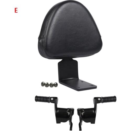 Motorcycle Rear Backrest Black Seat Sissy Passenger Foot Pegs For Victory High-Ball Vegas Boardwalk Kingpin Gunner Judge New