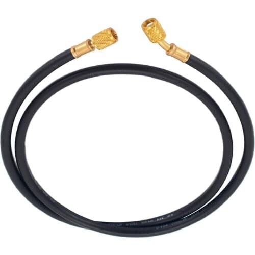 Practical AC Refrigeration Charging Hoses R22 R134a R12 R502 150cm HVAC 1/4" SAE Hose Fittings 800PSI For Air Conditioner