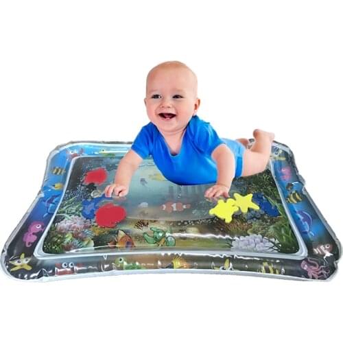 Education Toy PVC Tummy Time Inflatable Infant Baby Kids Water Train Play Mat for Sale