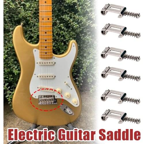 New 6 Roller Vibrato Bridge Pull String Code Electric Guitar Saddle For The Stratocaster Telecaster Electric Guitar Accessories