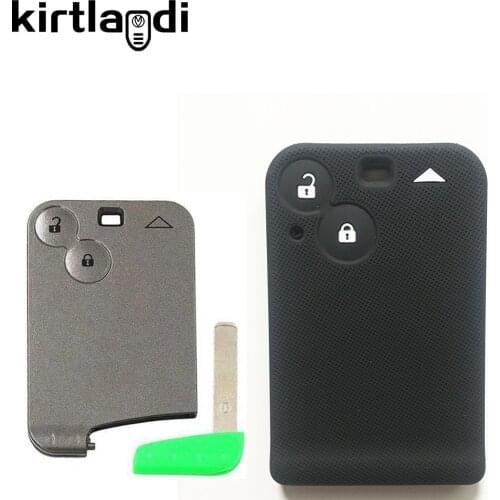 Silicone 2 Button Remote Key Cover Case Smart Card Key Case Holder for Renault Laguna 2 Espace IV 2001-2006 Keychain Car Styling