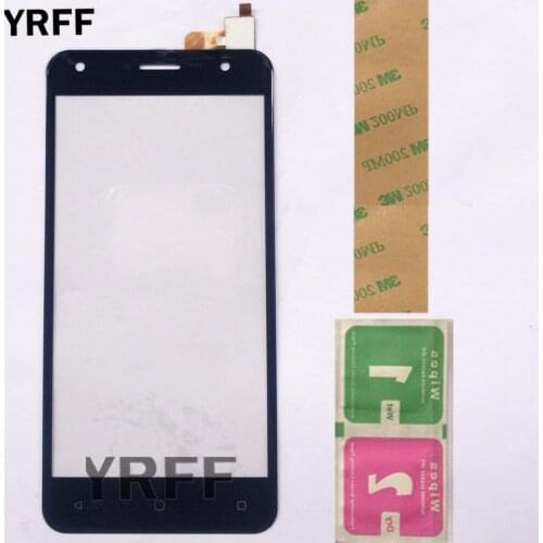 Touch Screen Glass Panel For Fly FS517 FS 517 Touch Screen Digitizer Front Glass Lens Sensor 5.0'' Mobile Tools Adhesive Wipes