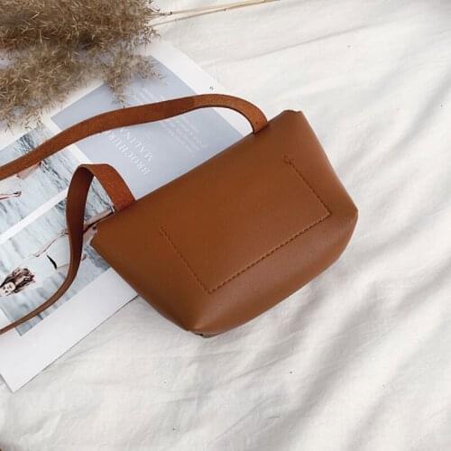 Flip Cover Crossbody Single Shoulder Bag Small Square Handbag for Women Girls Best Sale-WT