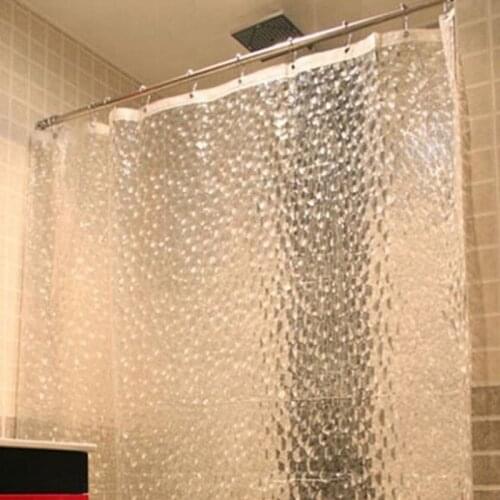 1.8*1.8m Waterproof 3D Thickened Bathroom Bath Shower Curtain Translucent Fashion New Bathroom Curtain1 Piece