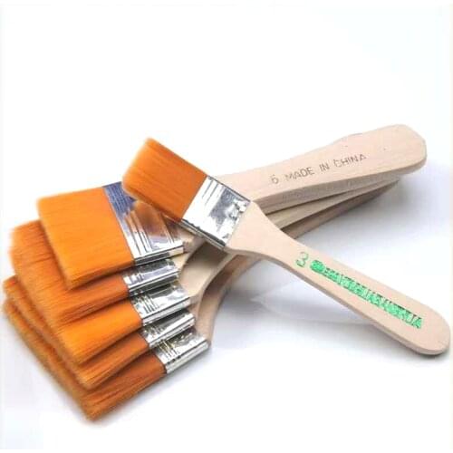 NO.1-5 Yellow nylon Soft Hair Small Cleaning Brush Laptop Keyboard Brushes Clean Screen Crevice Dust paint brush